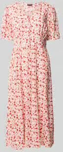 Pieces A-lijn midi-jurk van pure viscose model 'TALA'