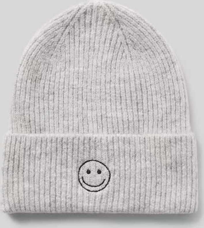 Pieces Beanie met borduursel model 'MALIKA'
