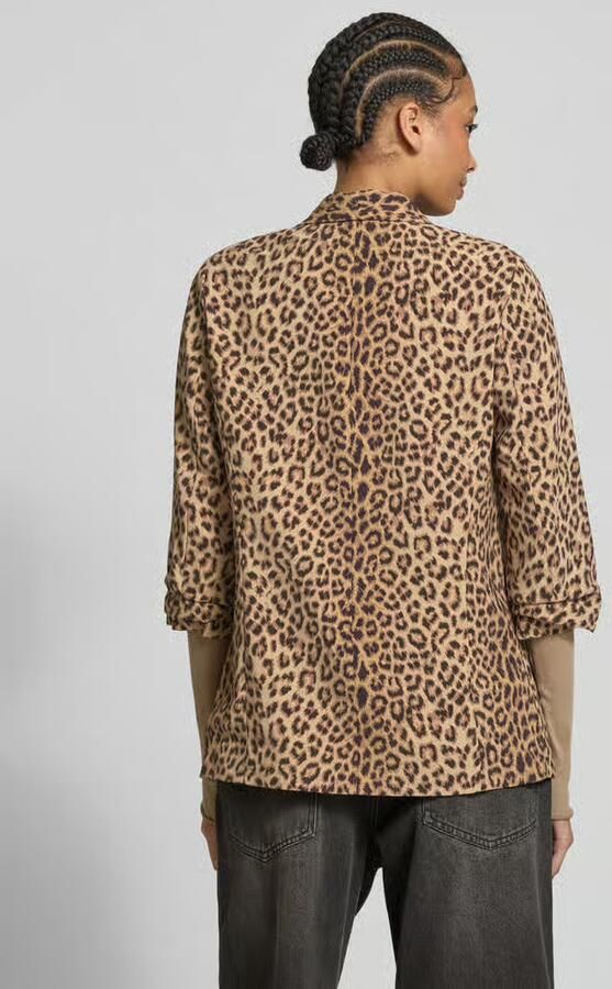 Pieces Regular fit lange blazer met all-over motief Model 'BOSELLA' - Foto 10
