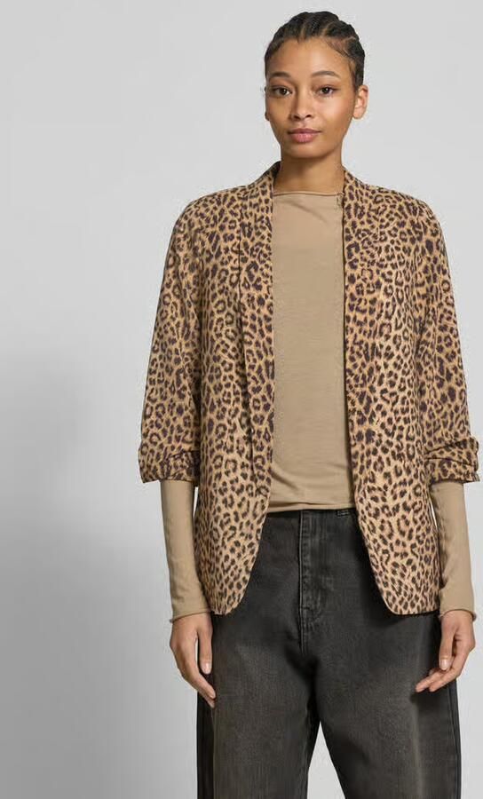 Pieces Regular fit lange blazer met all-over motief Model 'BOSELLA' - Foto 12