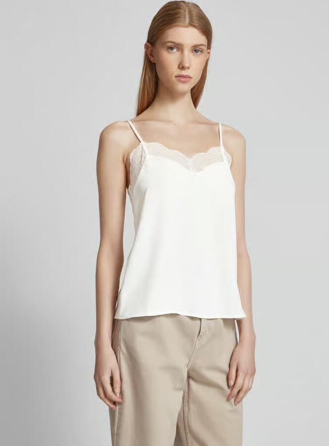Pieces blousetop met kanten afwerking in relaxed fit model 'TIFFANY' - Foto 4