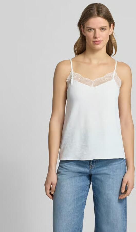 Pieces blousetop met kanten afwerking in relaxed fit model 'TIFFANY' - Foto 6
