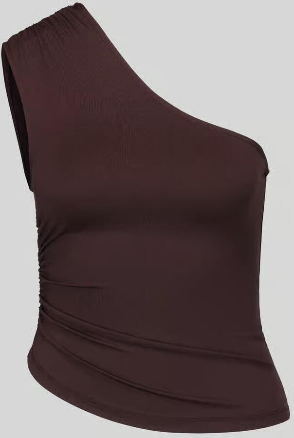 Pieces Blousetop met one-shoulderhals