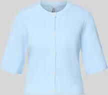 Pieces Boxy fit gebreid jack van ribtricot model 'SILLY' - Foto 8