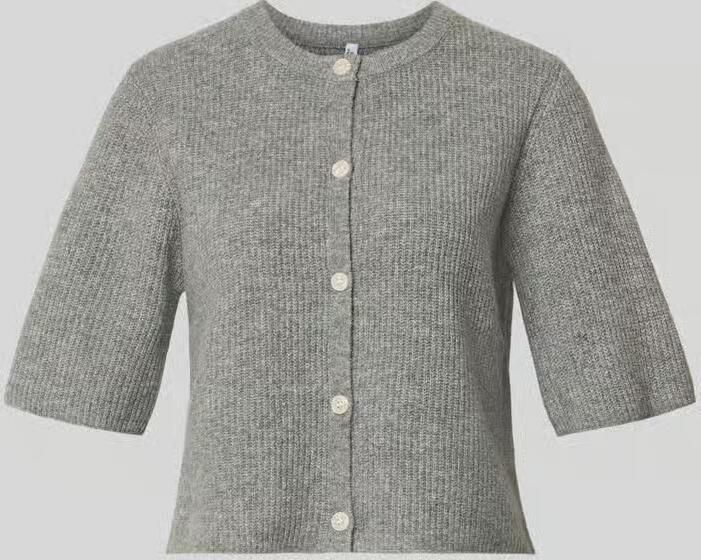 Pieces Boxy fit gebreid jack van ribtricot model 'SILLY'
