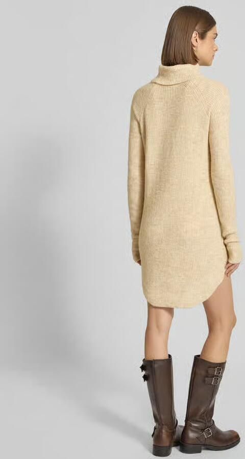 Pieces Loose fit gebreide tuniek met col en afgeronde zoom model 'ELLEN' - Foto 3