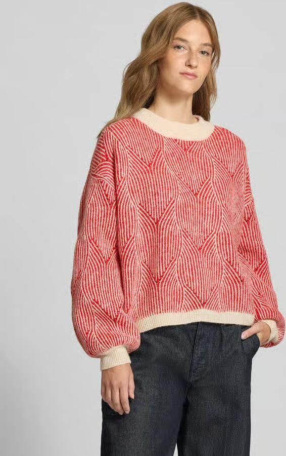 Pieces Comfort fit gebreide pullover met wol model 'JENNA' - Foto 12