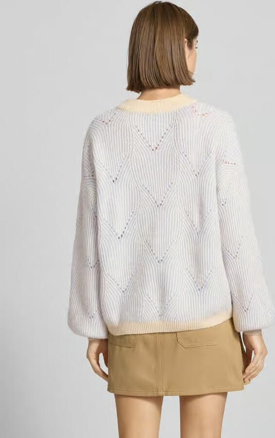 Pieces Comfort fit gebreide pullover met wol model 'JENNA' - Foto 7