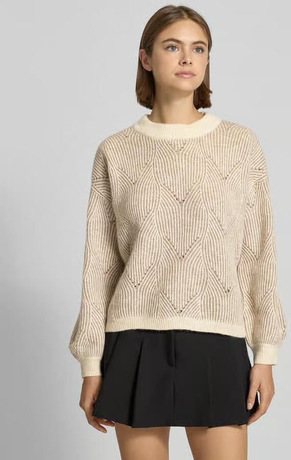 Pieces Comfort fit gebreide pullover met wol model 'JENNA' - Foto 2