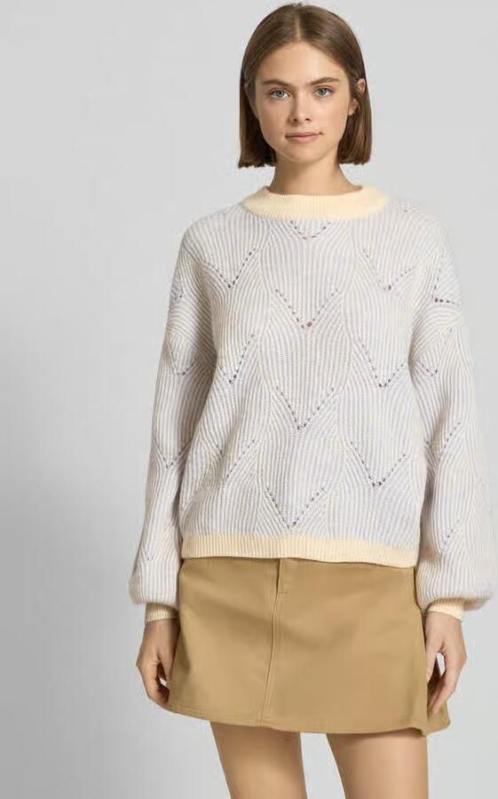 Pieces Comfort fit gebreide pullover met wol model 'JENNA' - Foto 8