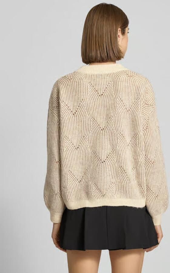 Pieces Comfort fit gebreide pullover met wol model 'JENNA'