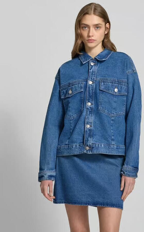 Pieces Comfort fit jeansjack van katoenmix model 'ELMA' - Foto 7