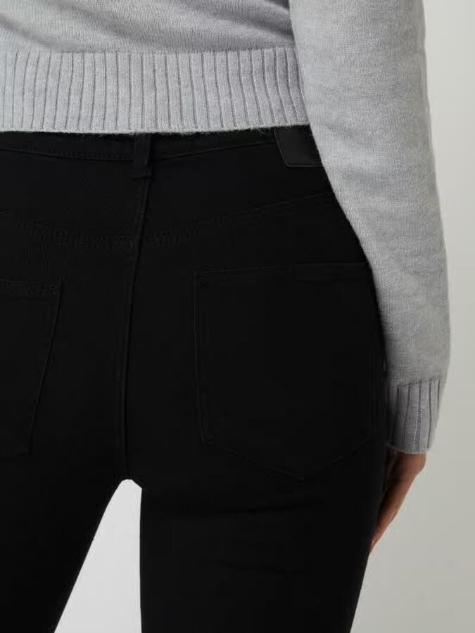 Pieces Flared high waist jeans van katoenmix model 'PEGGY' - Foto 3
