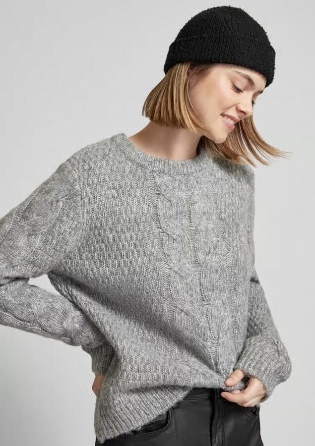Pieces Regular fit gebreide pullover met wol modell 'NINA' - Foto 7