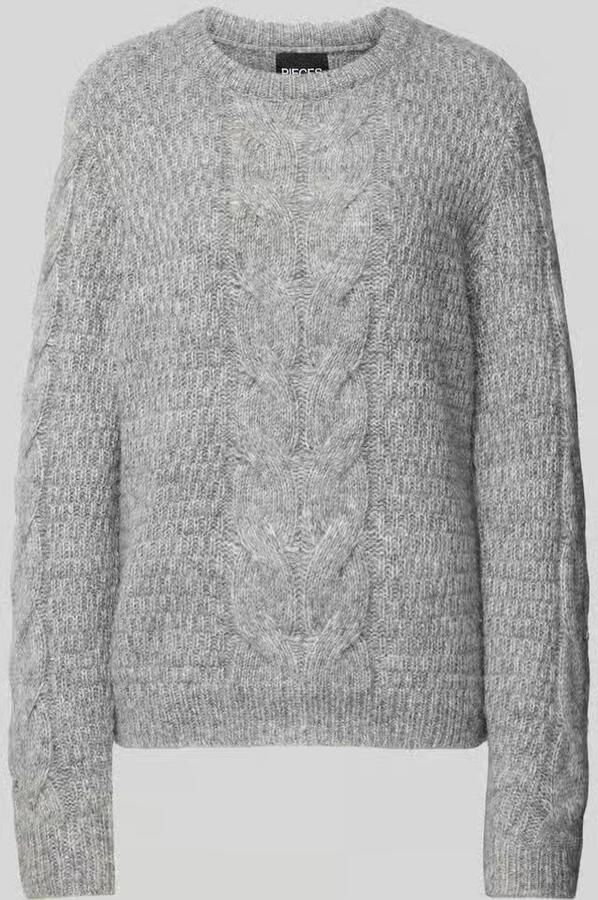 Pieces Regular fit gebreide pullover met wol modell 'NINA' - Foto 6
