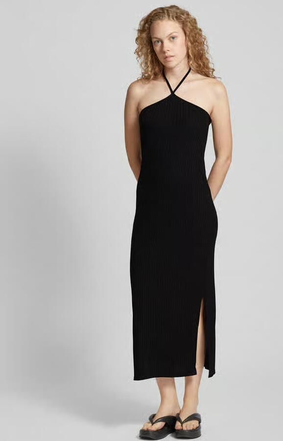 Pieces Knielange jurk met halter model 'ALICIA' - Foto 2