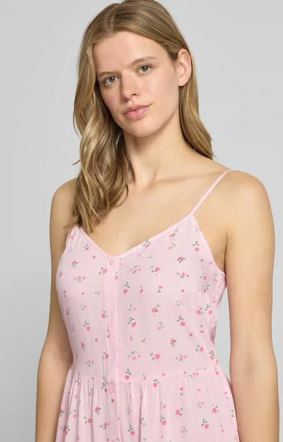 Pieces Licht uitlopend mini-jurk van pure viscose model 'TALA'