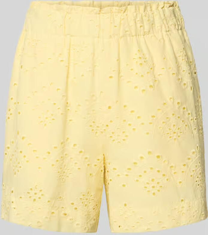 Pieces Loose fit bermuda s met ajourwerk model 'VILDE' - Foto 2