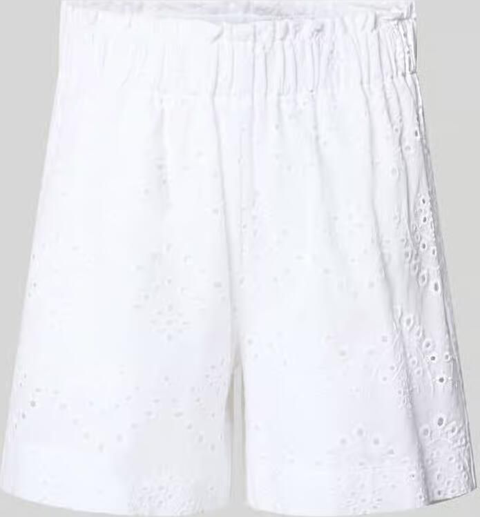 Pieces Regular fit korte broek van puur katoen model 'VILDE - Foto 4