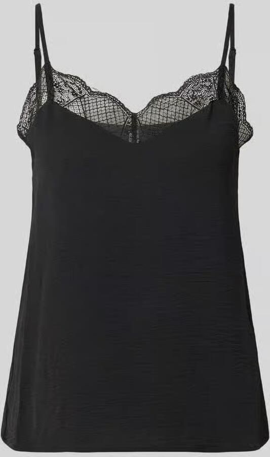 Pieces blousetop met kanten afwerking in relaxed fit model 'TIFFANY' - Foto 3