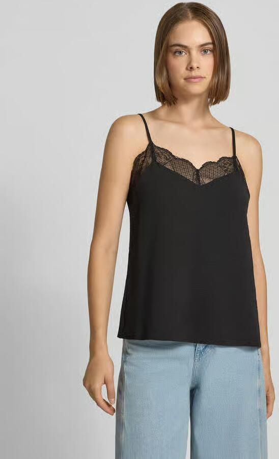 Pieces blousetop met kanten afwerking in relaxed fit model 'TIFFANY' - Foto 9