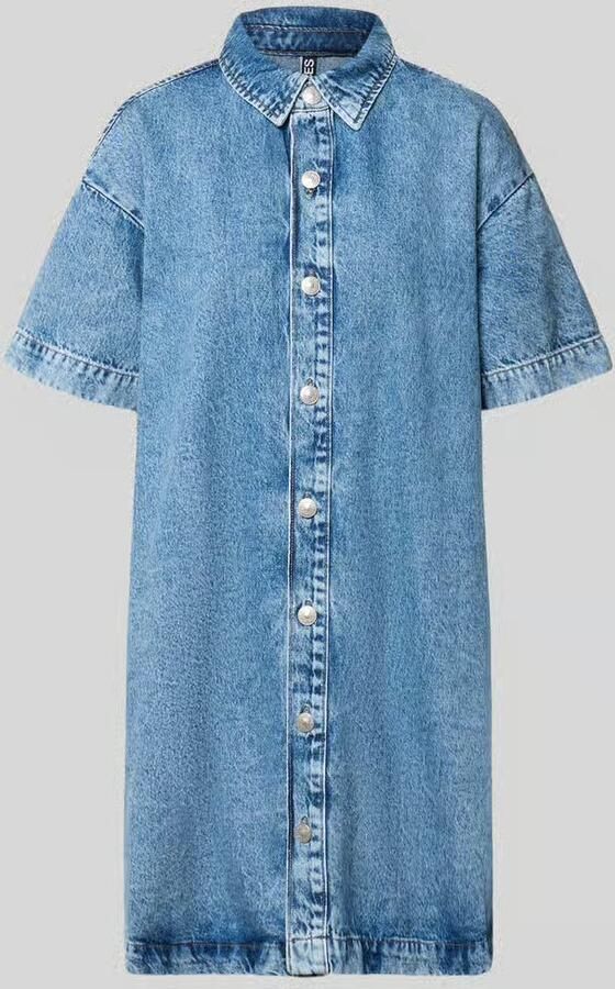Pieces Loose fit denimjurk van katoenmix model 'SKY' - Foto 2