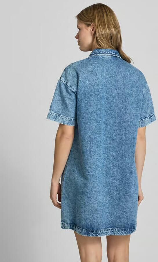Pieces Loose fit denimjurk van katoenmix model 'SKY' - Foto 3