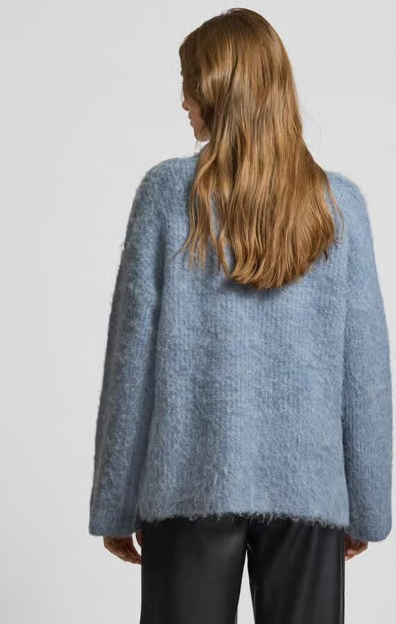 Pieces Loose fit gebreide pullover met scheerwol model 'MALA' - Foto 4