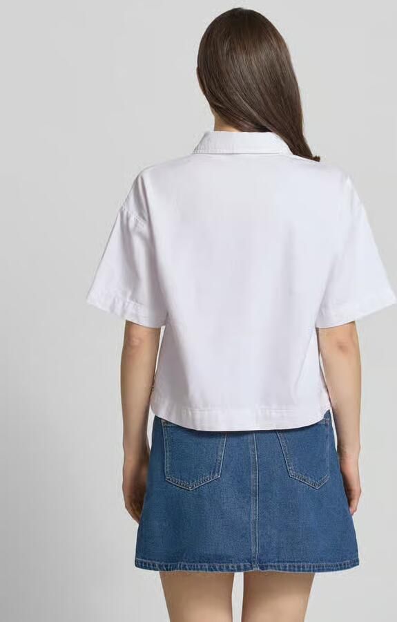 Pieces loose fit jeansblouse van puur katoen model 'SKY' - Foto 2