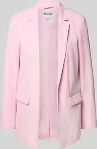 Pieces Loose fit lange blazer met klepzakken model 'BOZZY' - Foto 4