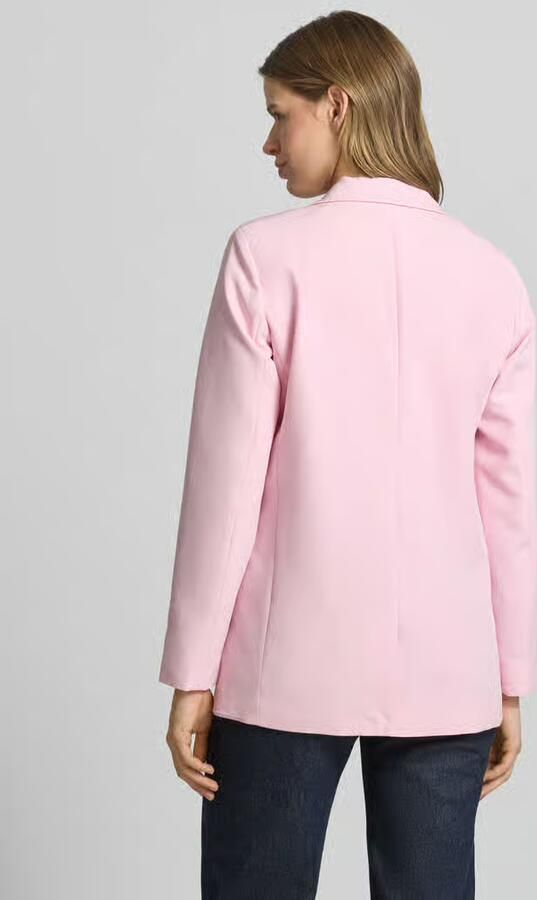 Pieces Loose fit lange blazer met klepzakken model 'BOZZY' - Foto 6