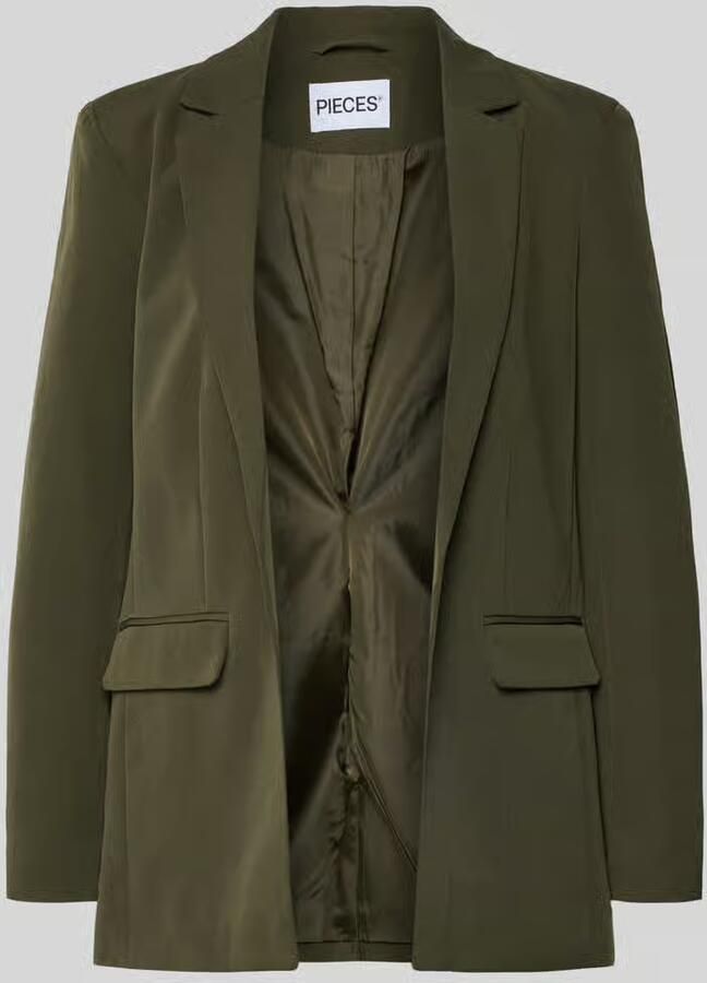 Pieces Loose fit lange blazer met figuurnaden model 'BOZZY'