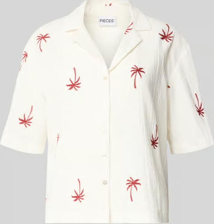Pieces loose fit overhemdblouse van puur biologisch katoen model 'KIANA' - Foto 2