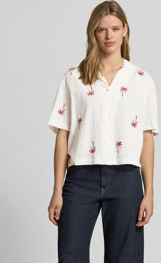 Pieces loose fit overhemdblouse van puur biologisch katoen model 'KIANA' - Foto 3