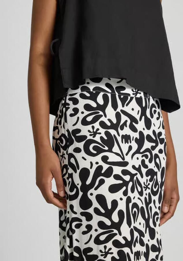 Pieces Maxirok van zuivere viscose model 'BARRI'