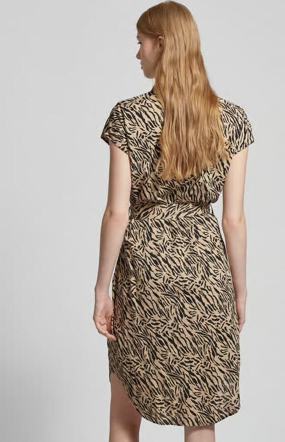 Pieces Midi-jurk met all-over print model 'NYA'