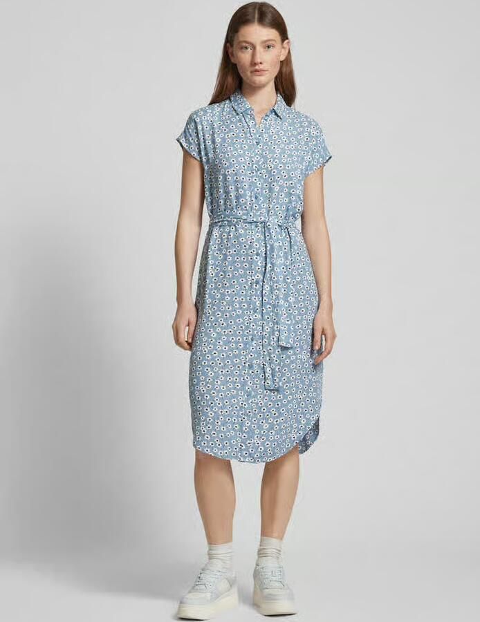 Pieces Midi-jurk met all-over print model 'NYA' - Foto 3