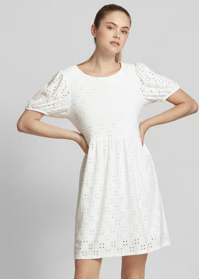 Pieces Mini-jurk met broderie anglaise - Foto 2