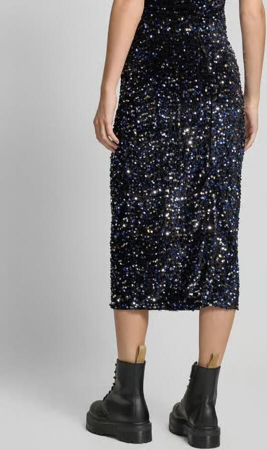 Pieces Nauwsluitende midirok met pailletten model 'KAM'