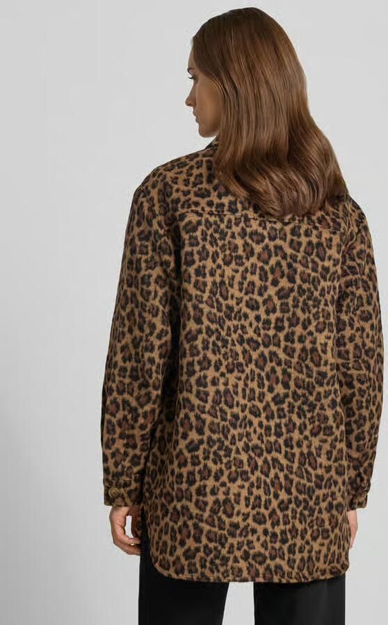 Pieces oversized hemdjack met platte kraag model 'SAGA' - Foto 9