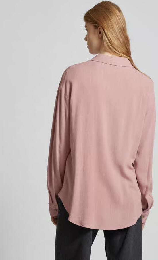 Pieces Oversized overhemdblouse met knoopsluiting model 'VINSTY'