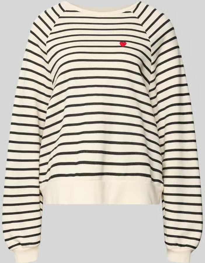 Pieces Oversized sweatshirt van katoenmix model 'GRETA'