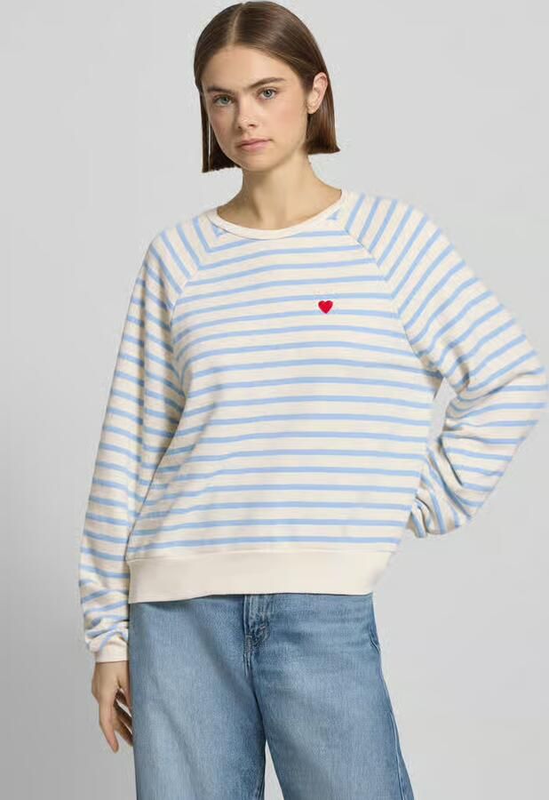 Pieces oversized sweatshirt van katoenmix model 'GRETA' - Foto 5