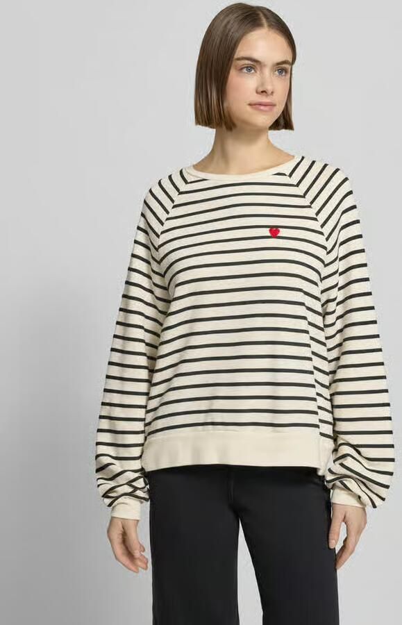 Pieces Oversized sweatshirt van katoenmix model 'GRETA' - Foto 5