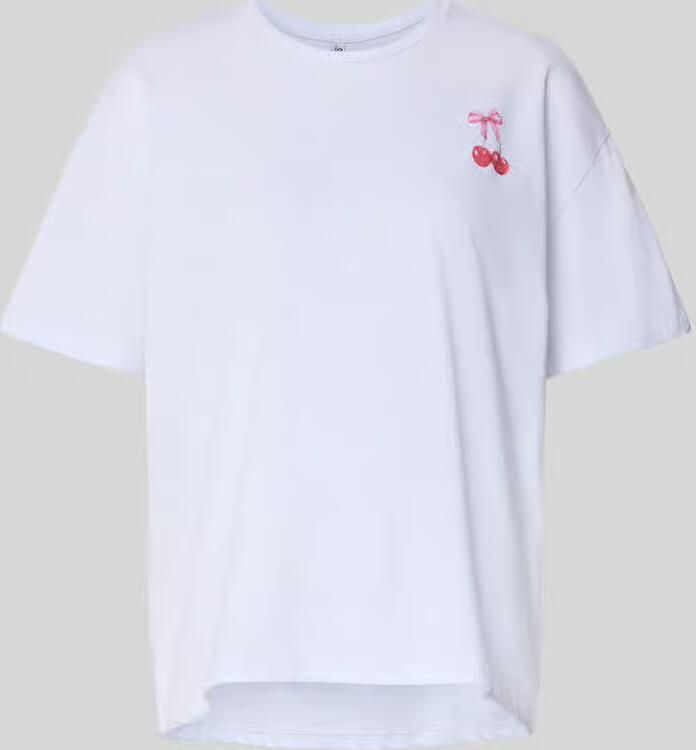 Pieces Oversized T-shirt van puur katoen model 'MIKKA' - Foto 2