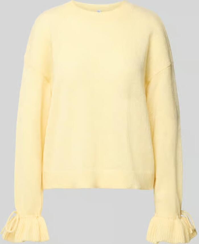 Pieces Pullover met geplooide mouwen
