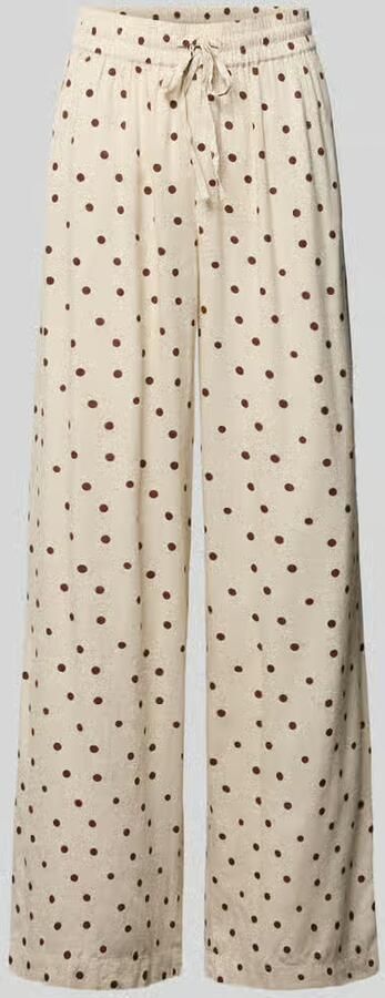 Pieces Recht broek van mix van viscose en linnen