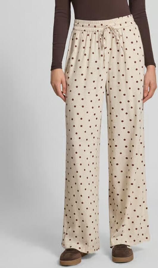 Pieces Recht broek van mix van viscose en linnen - Foto 3