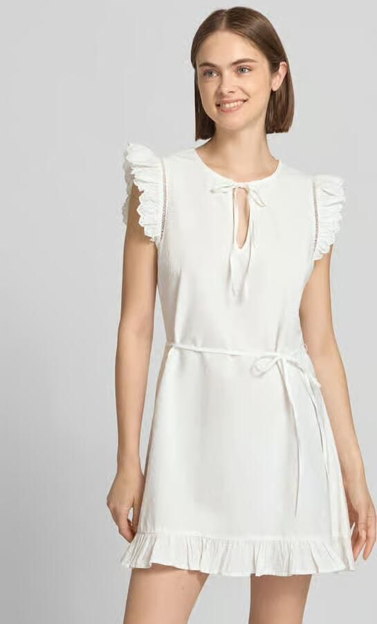 Pieces Rechte blousejurk van puur katoen model 'PCGOLDIE' - Foto 6