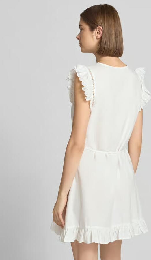 Pieces Rechte blousejurk van puur katoen model 'PCGOLDIE' - Foto 4